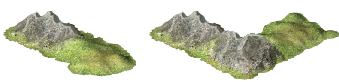 Amplio2 hills and mountains in two different layouts