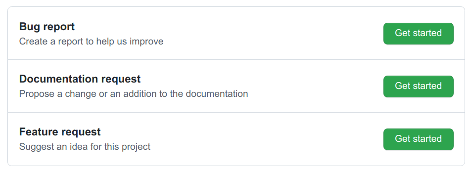 GitHub Issue Templates